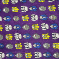 Printed Quilting Cotton Transformers Remnant - Purple