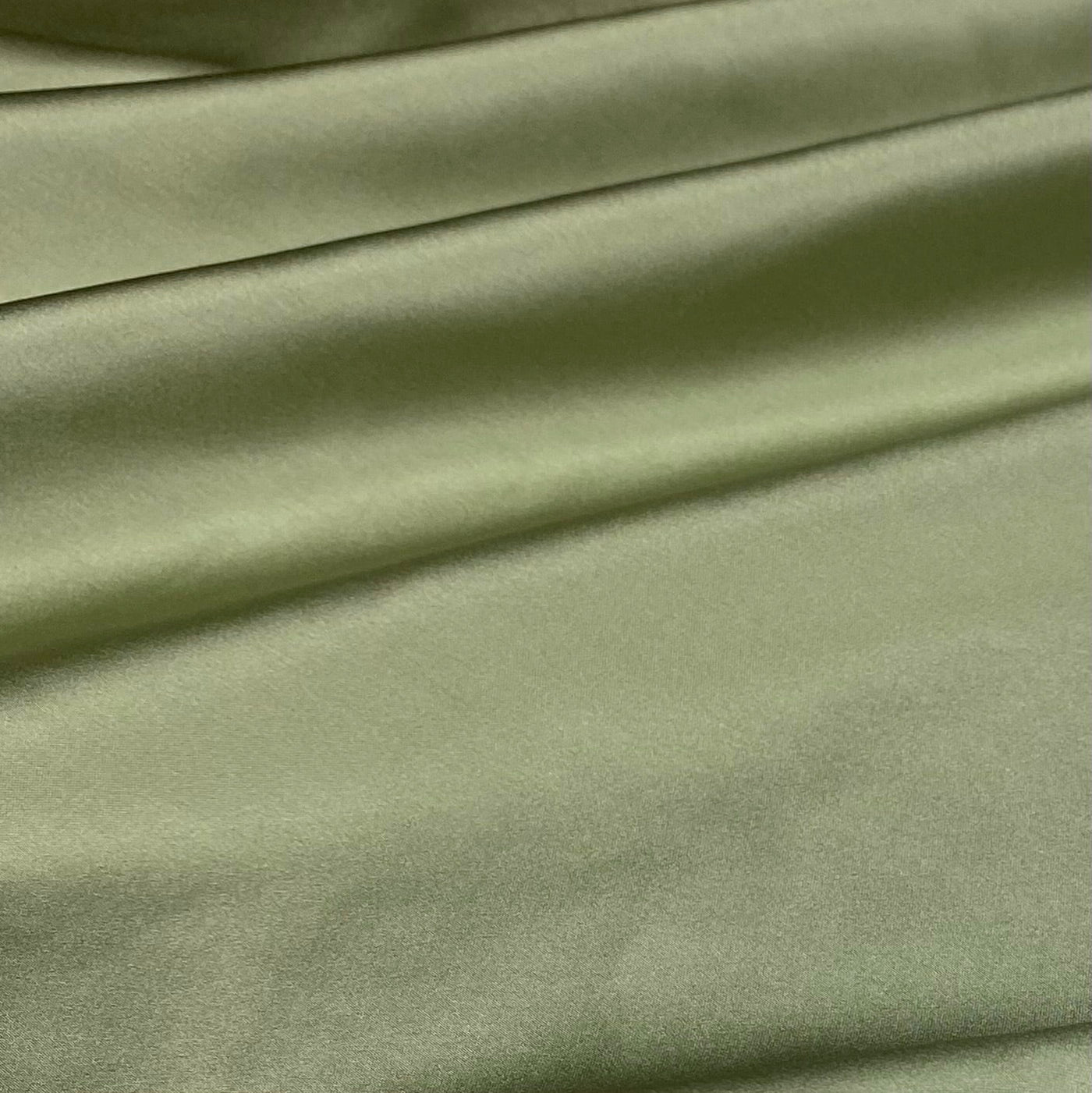 Mulberry Silk Charmeuse Satin - Mist Green