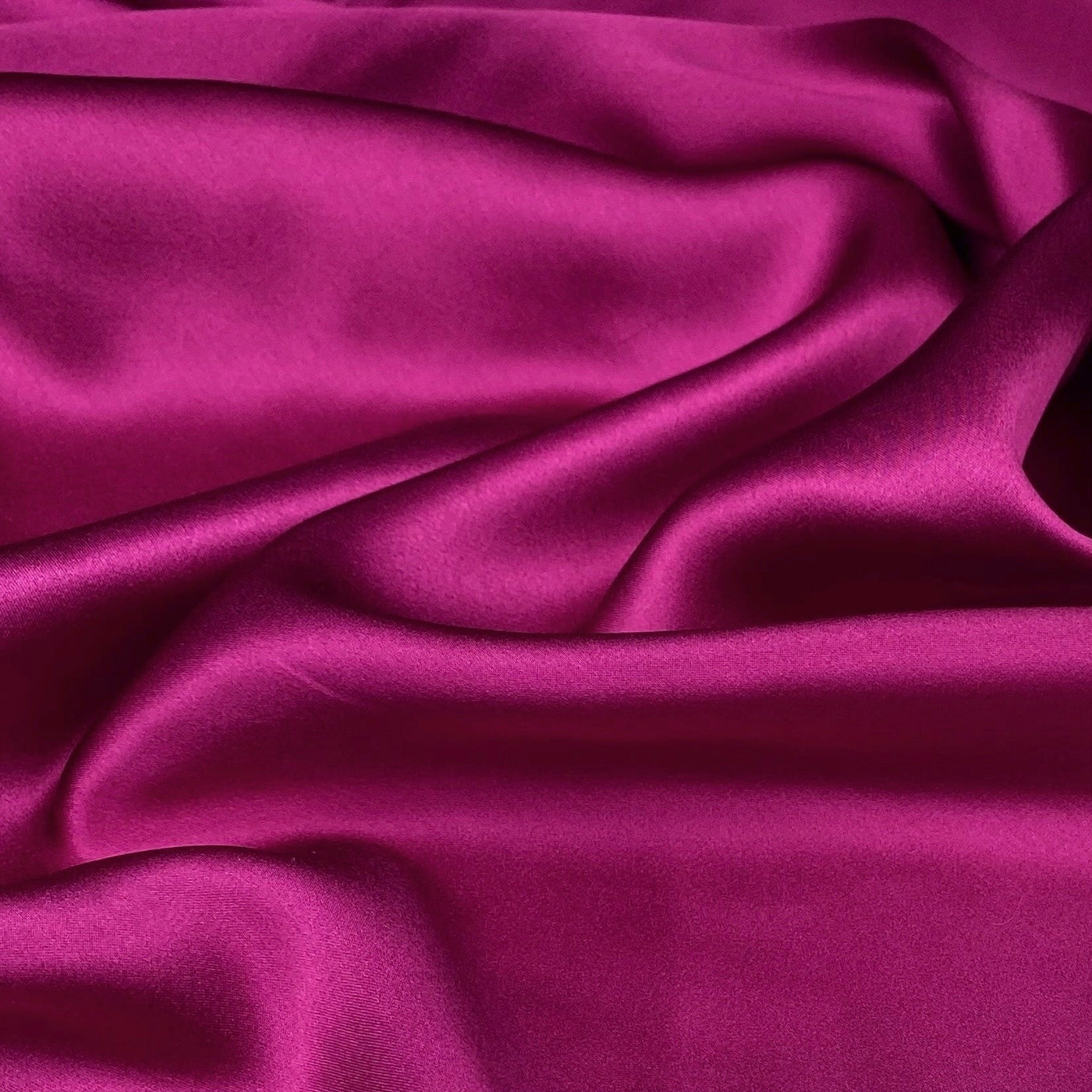 Mulberry Silk Charmeuse Satin - Fuchsia