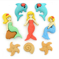 Novelty Shank Button - Splish Splash - 8 count