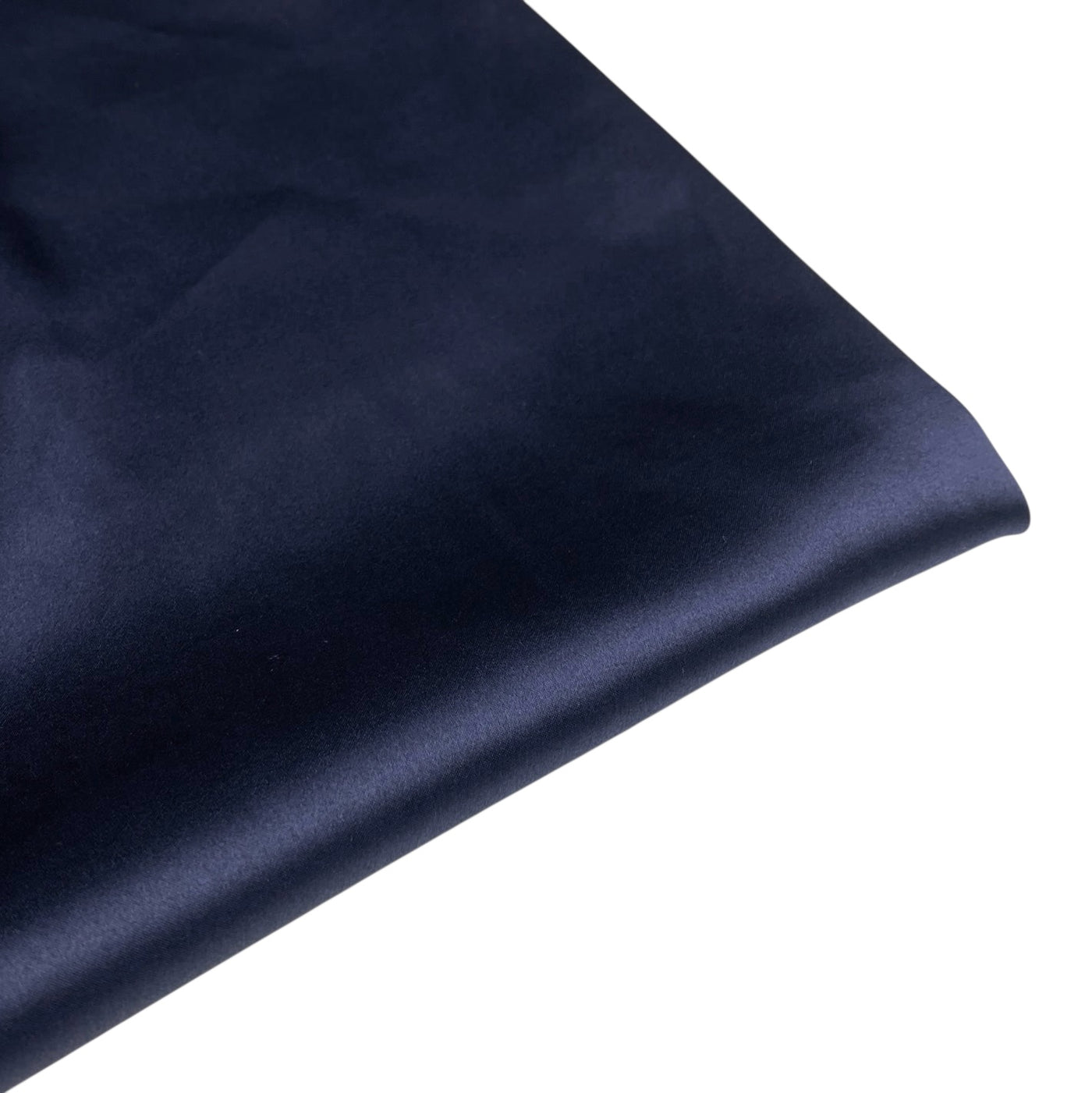 Mulberry Silk Charmeuse Satin - Dark Midnight
