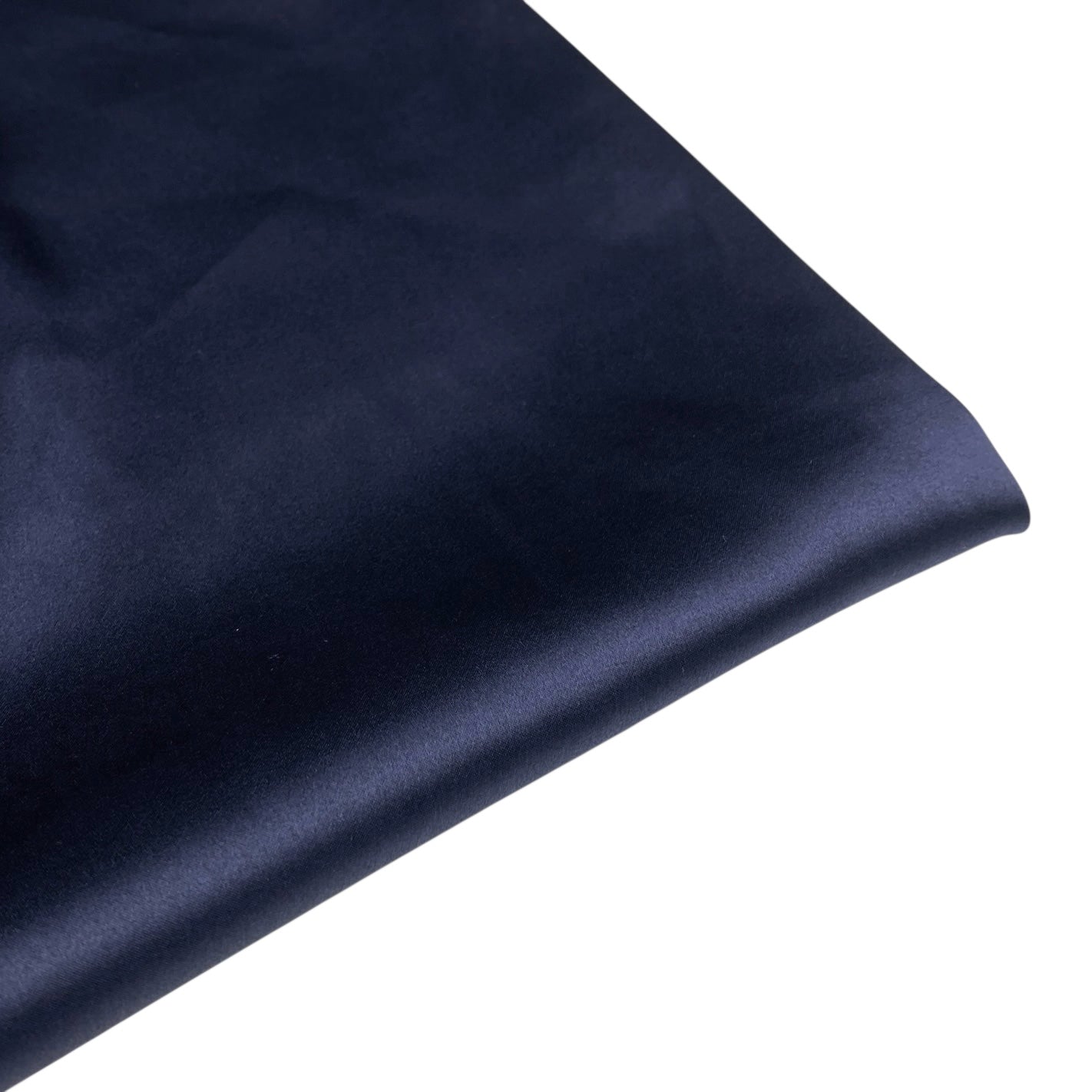Mulberry Silk Charmeuse Satin - Dark Midnight
