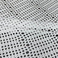 Polyester Eyelet Knit - White