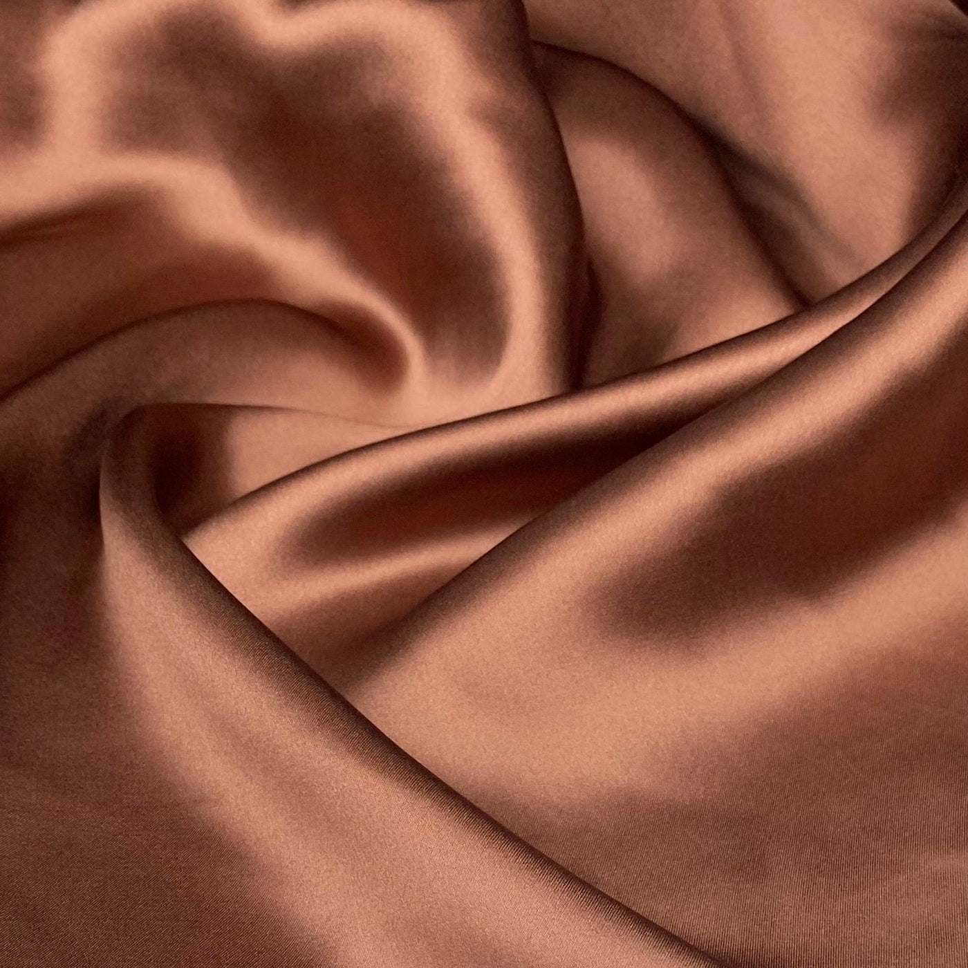 Mulberry Silk Charmeuse Satin - Deep Mauve