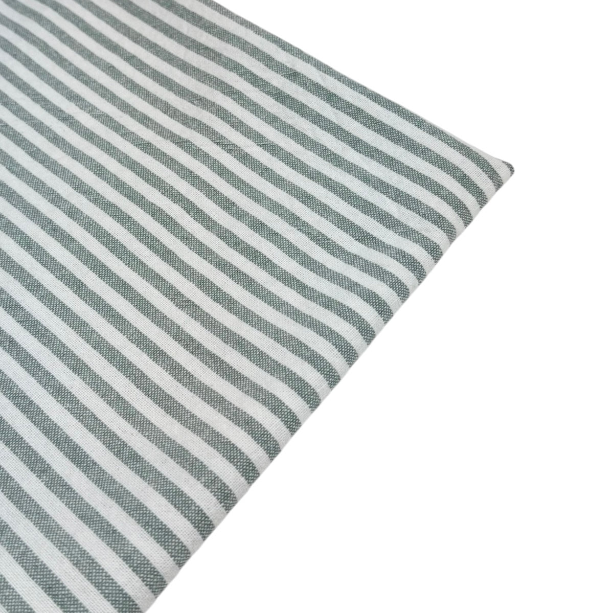 Striped Organic Cotton - Green/White