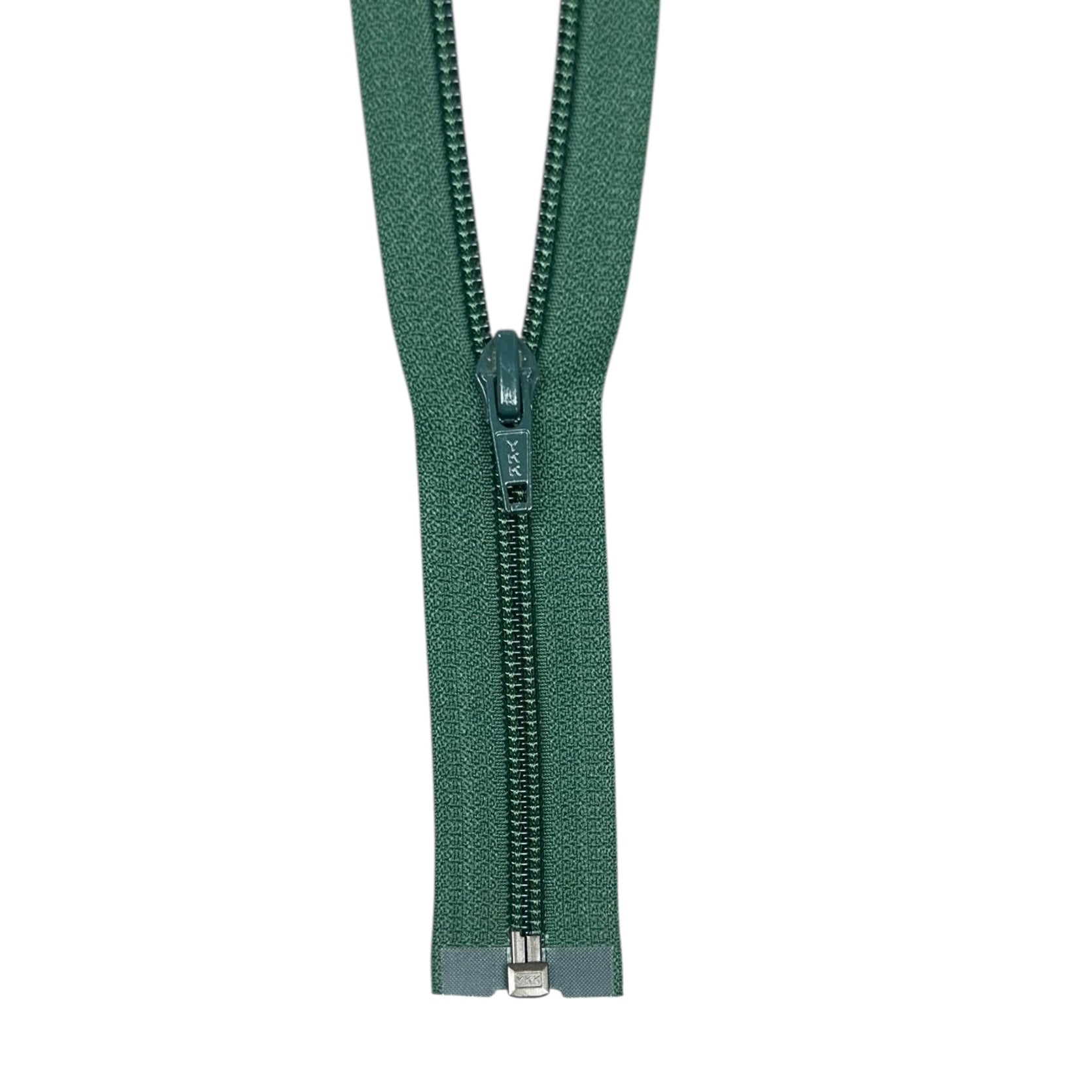 Coil One-Way Open End YKK Zipper 29” - Green