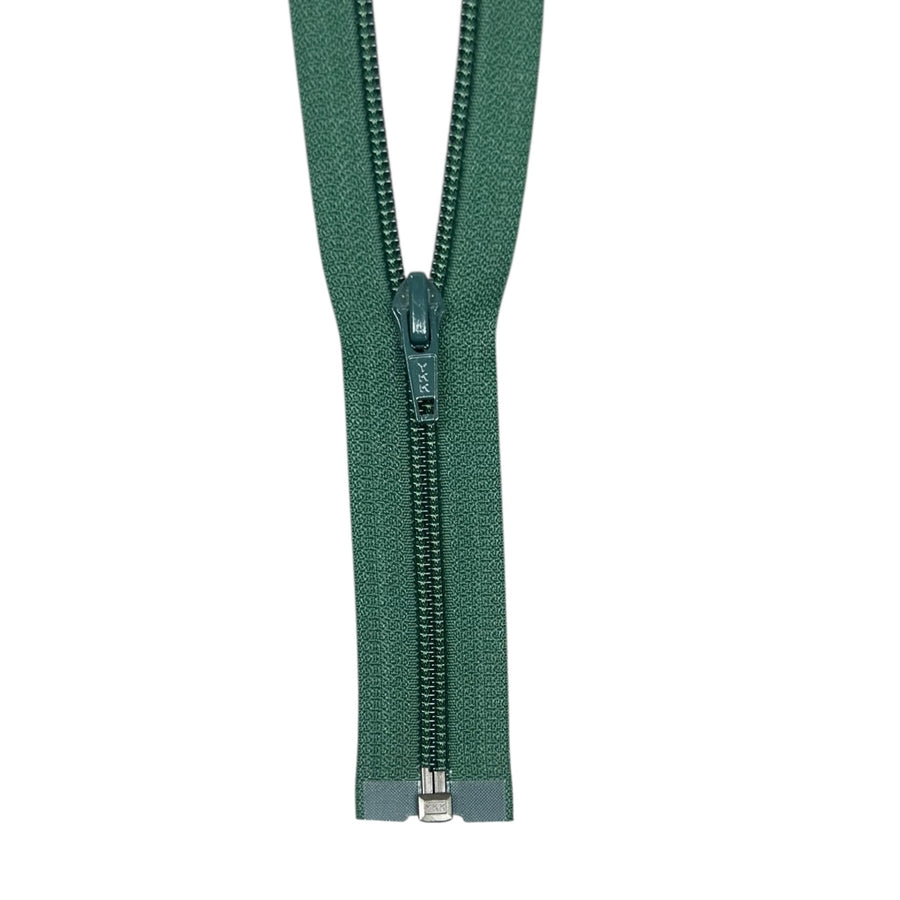 Coil One-Way Open End YKK Zipper 29” - Green