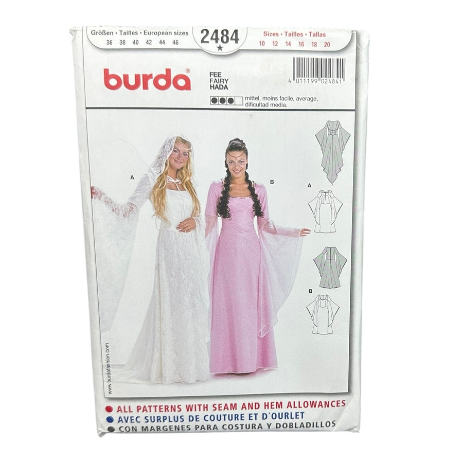 Burda 2484 Dress Costume Sewing Pattern
