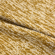 Boucle Wool Upholstery Remnant - Gold/Ivory