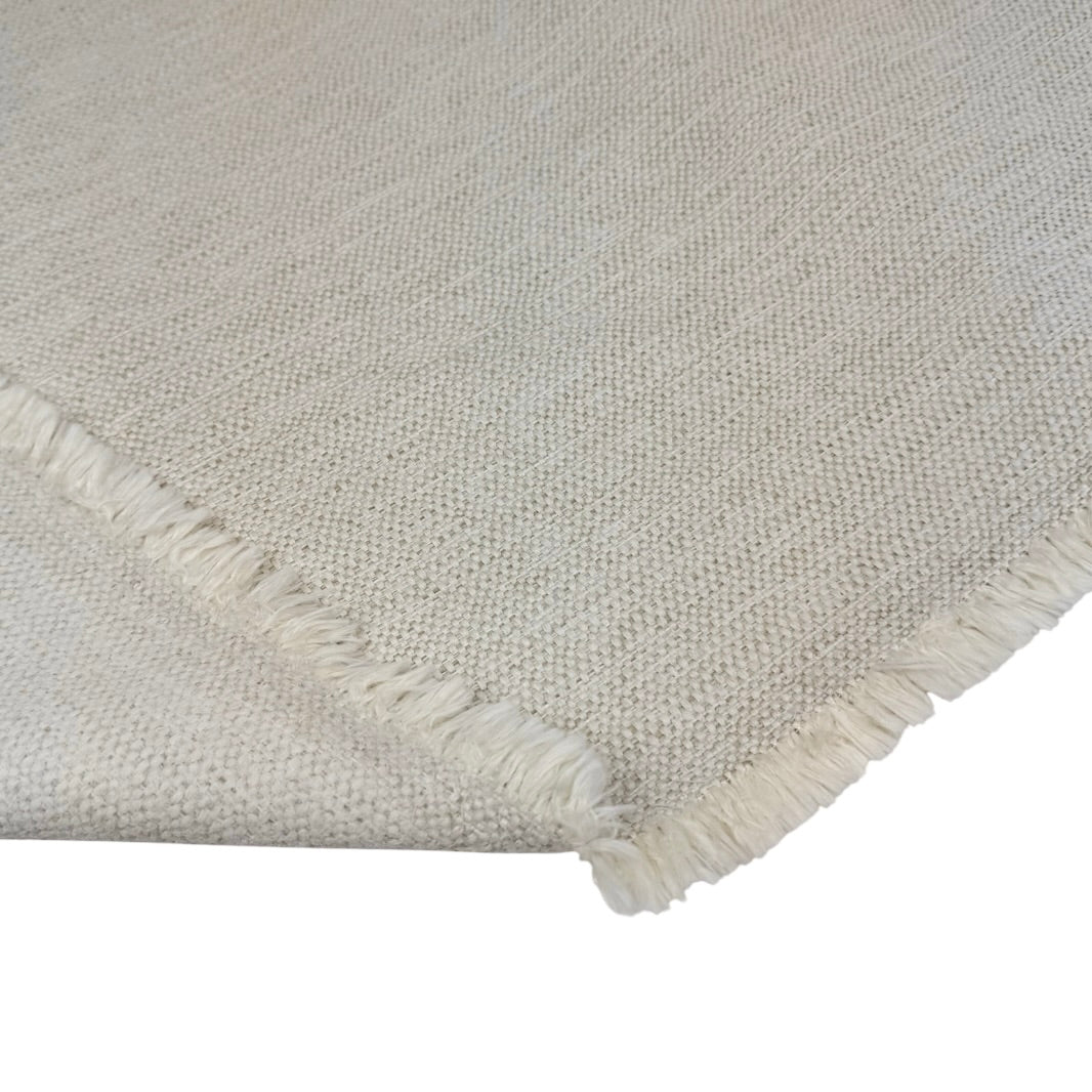 Woven Upholstery Remnant - Cream