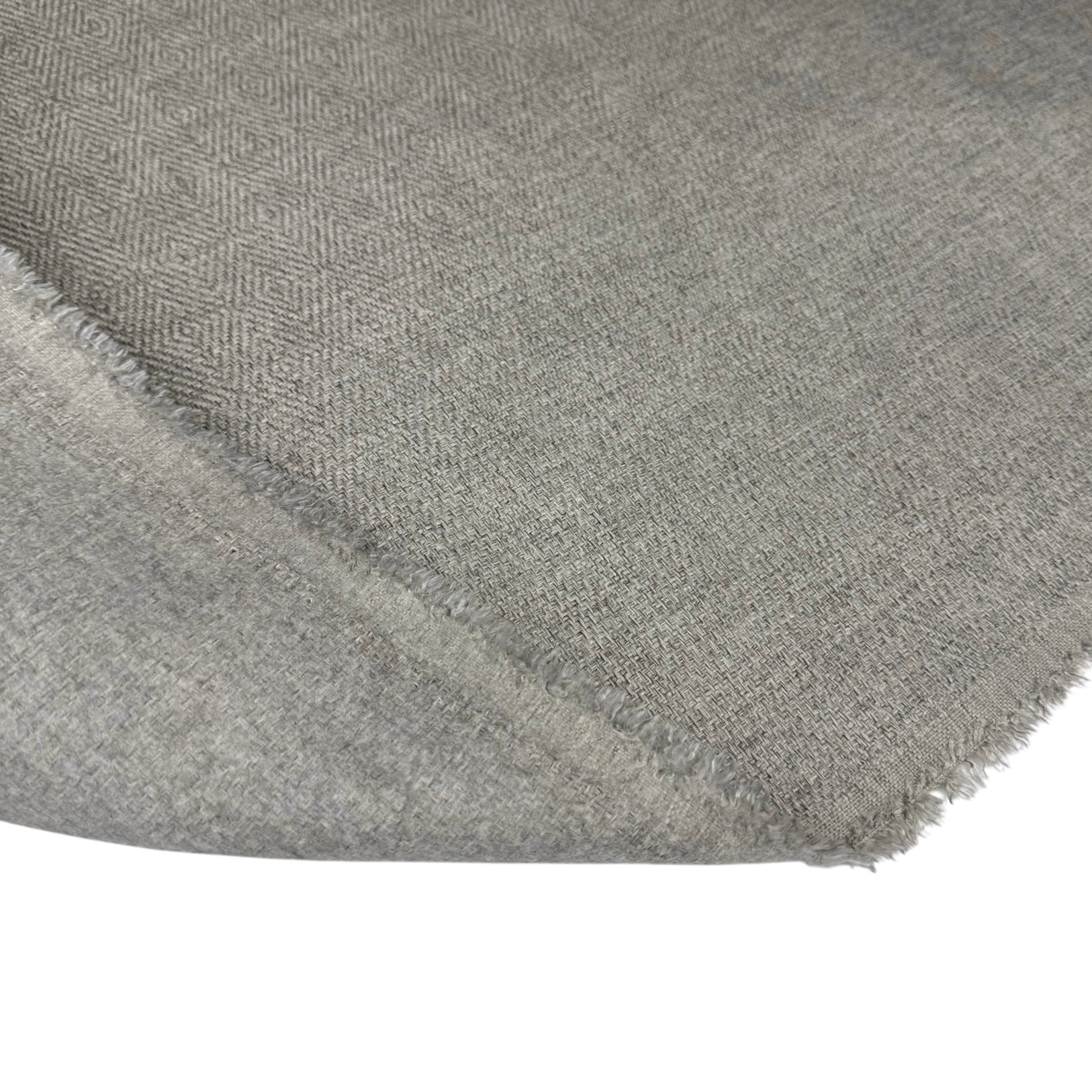 Diamond Patterned Upholstery Remnant - Beige