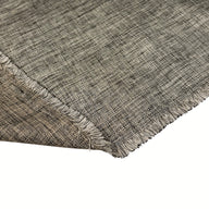 Woven Upholstery Remnant - Ivory/Black