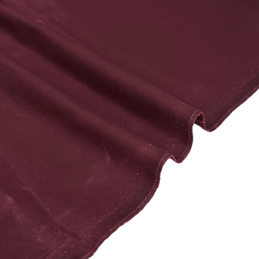 Waxed Cotton Canvas 13oz - Remnant - Burgundy