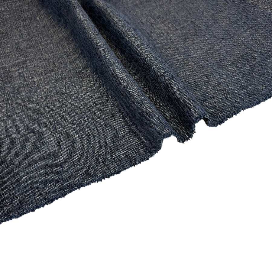 Chenille Upholstery Remnant - Blue/Gold