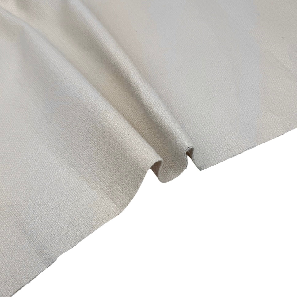 Chenille Interfaced Upholstery Remnant - Ivory