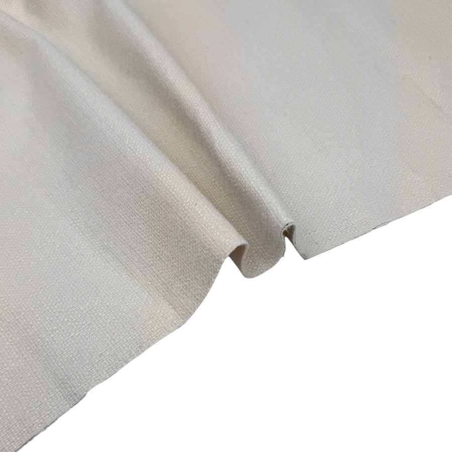 Chenille Interfaced Upholstery Remnant - Ivory