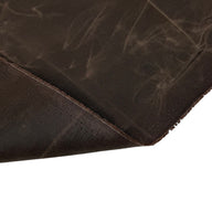 Waxed Cotton Canvas 10oz Beeswax - Dark Brown