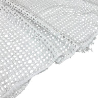 Polyester Eyelet Knit - White