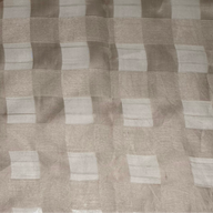 Plaid Silk Organza - Brown