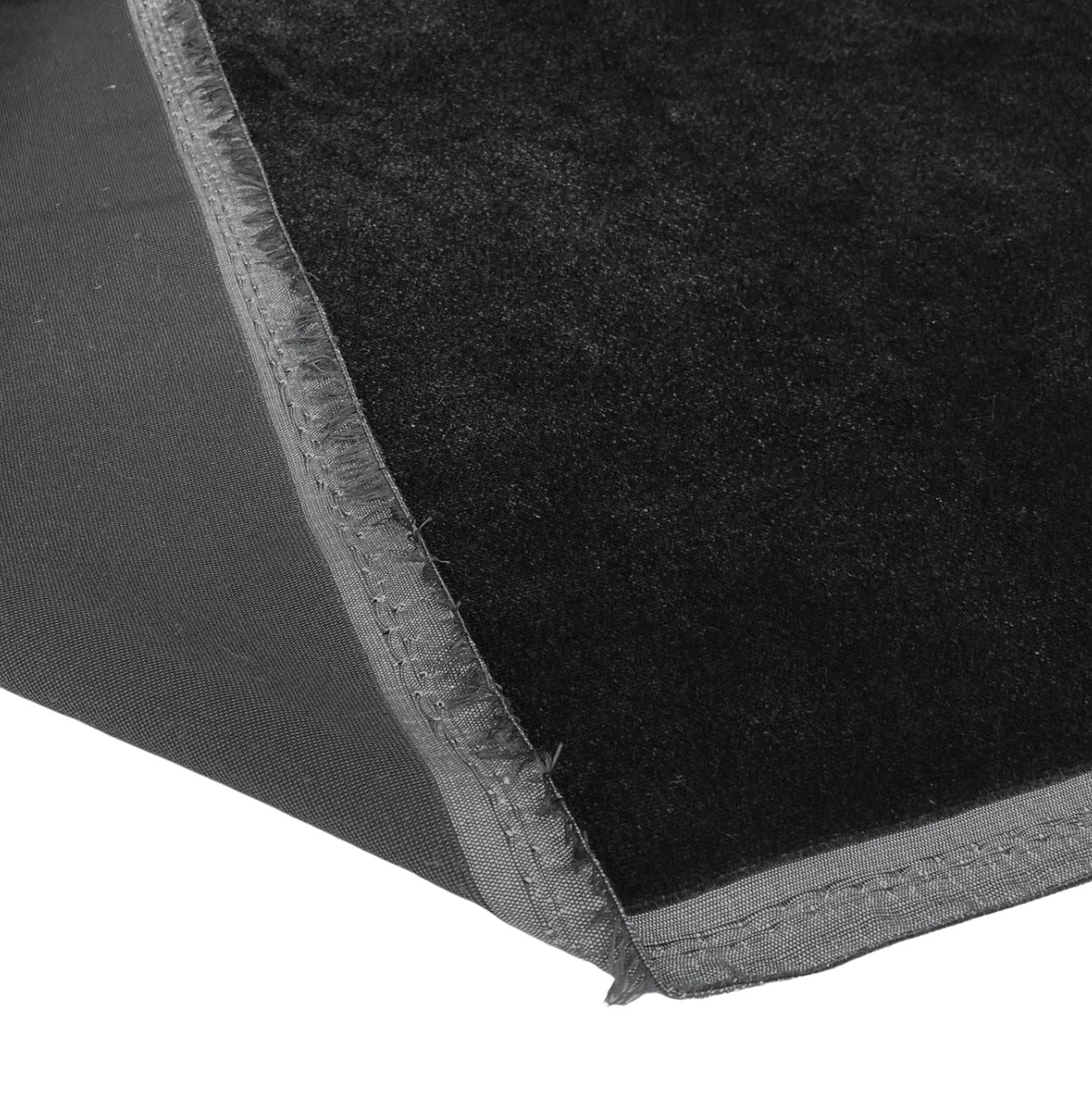 Velvet Upholstery Designer Remnant - Dark Grey