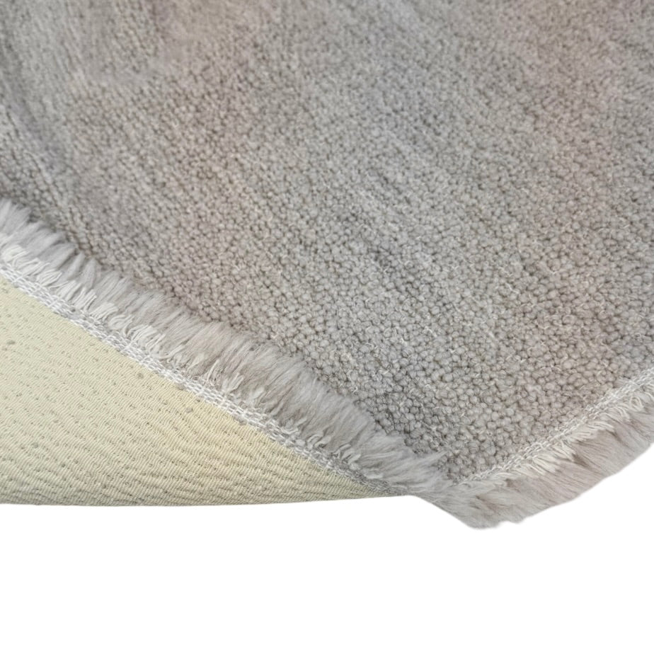 Boucle Wool Upholstery Remnant - Greige/Ivory