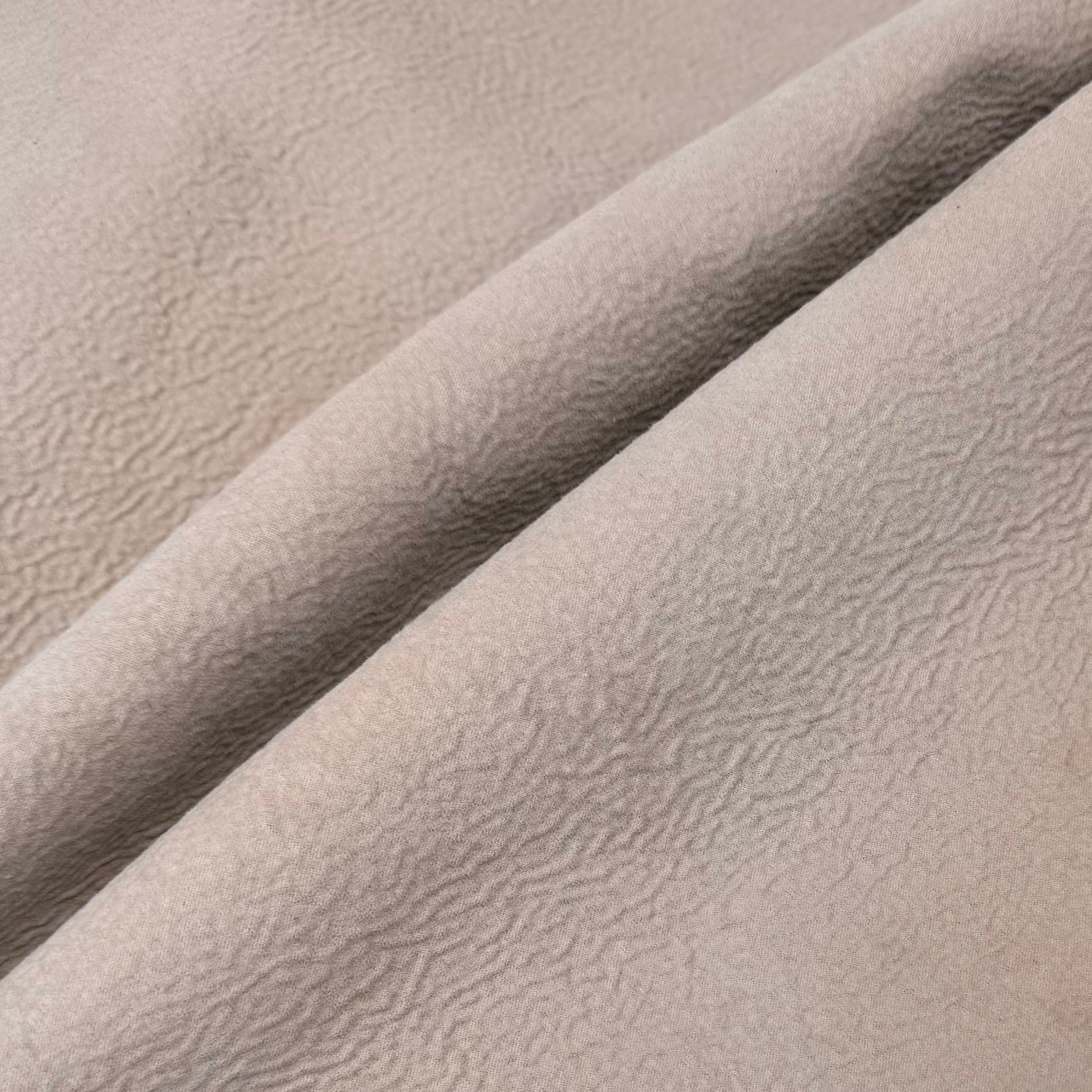 Interfaced Upholstery Remnant - Beige/Brown