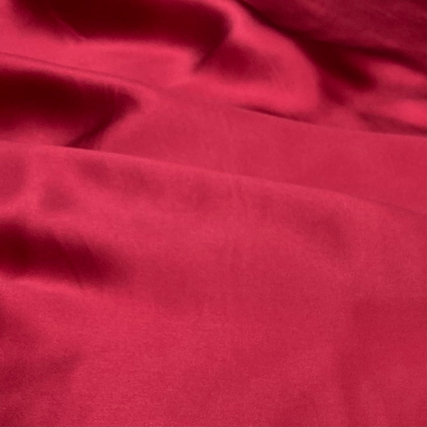 Mulberry Silk Charmeuse Satin - Ruby Red