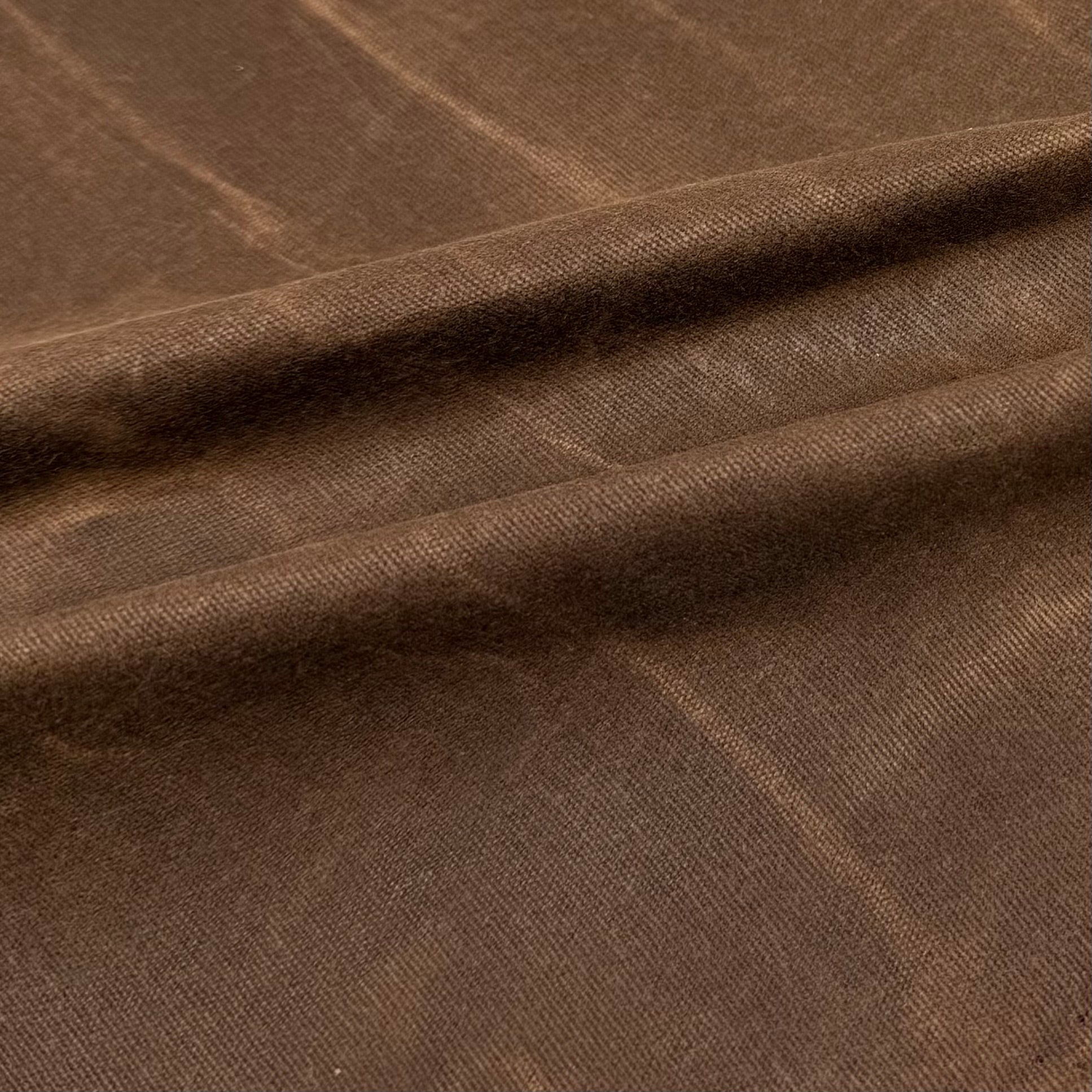 Waxed Cotton Canvas 10oz Beeswax - Brown