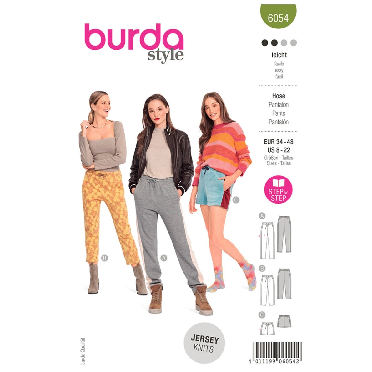 Burda Style 6054 - Pants Sewing Pattern