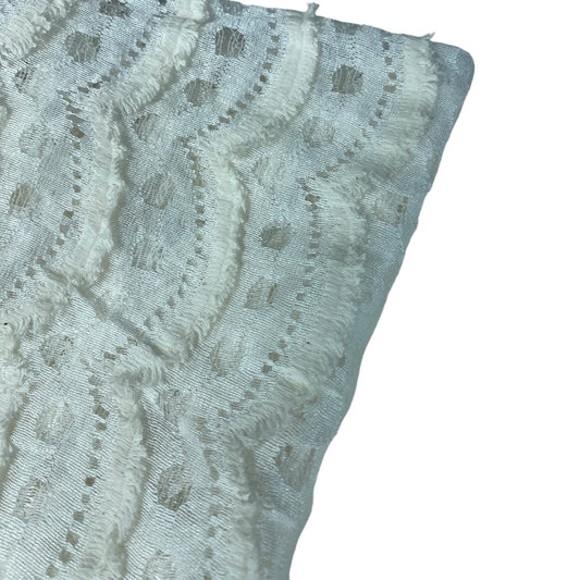 Fringe Eyelet Lace - Ecru