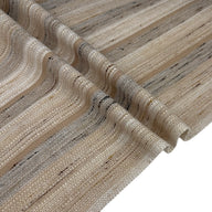 Woven Acrylic Striped Upholstery Remnant - Beige/White/Grey/Brown