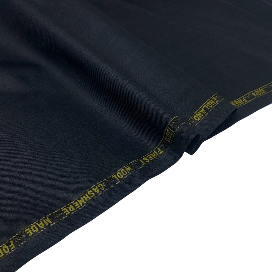 130’s Wool Cashmere Suiting - Charcoal