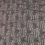 Stretch Floral Lace - Purple/Silver Glitter