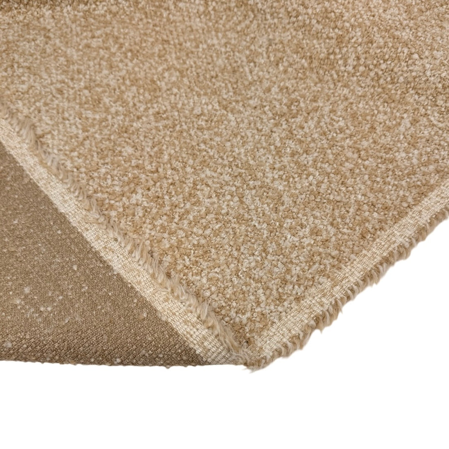 Boucle Wool Upholstery Remnant - Beige/White