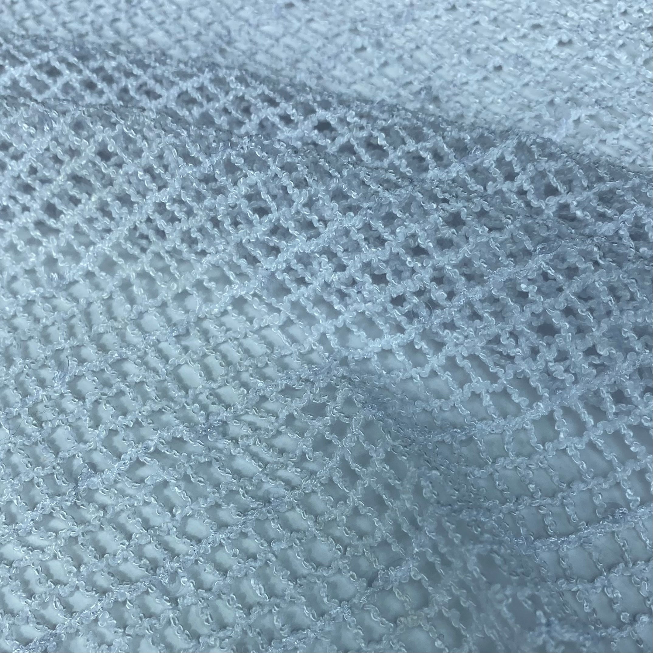 Sequin Mesh - White