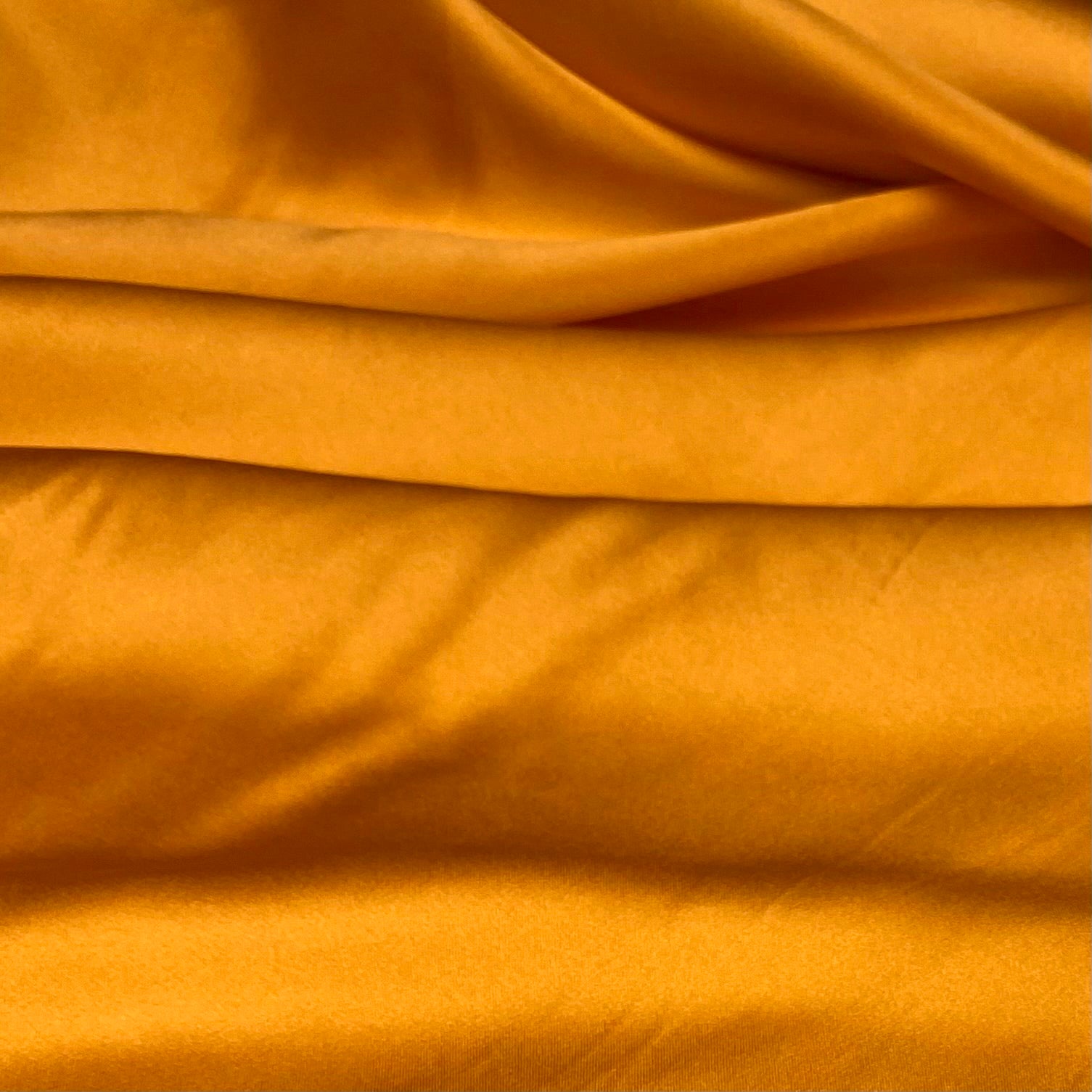 Mulberry Silk Charmeuse Satin - Golden Yellow