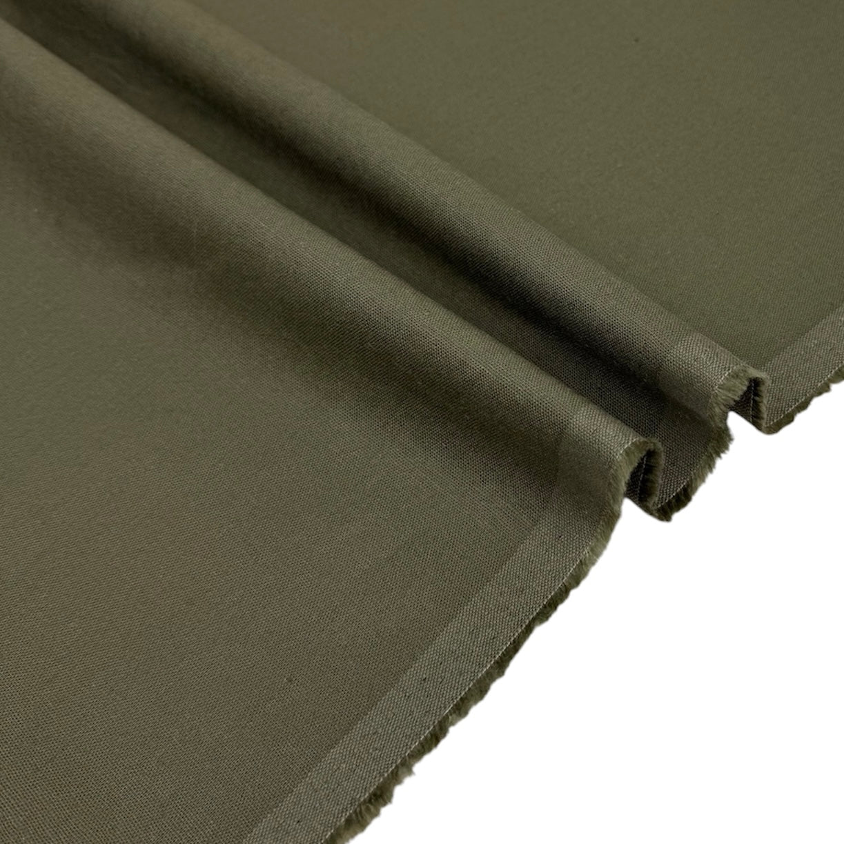 Medium Weight Stretch Linen Blend 6oz - Olive