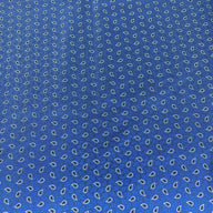 Paisley Silk/Polyester Jacquard - Black / Blue / White - Remnant