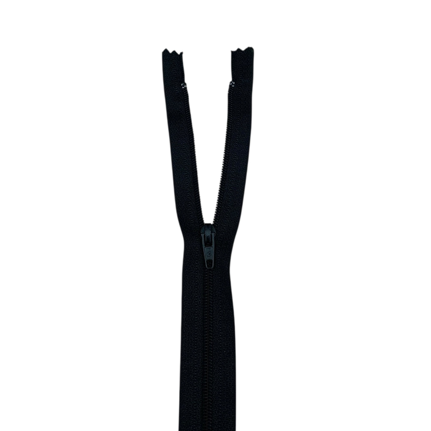 Closed-End Nylon Coil 33” Zipper - Black