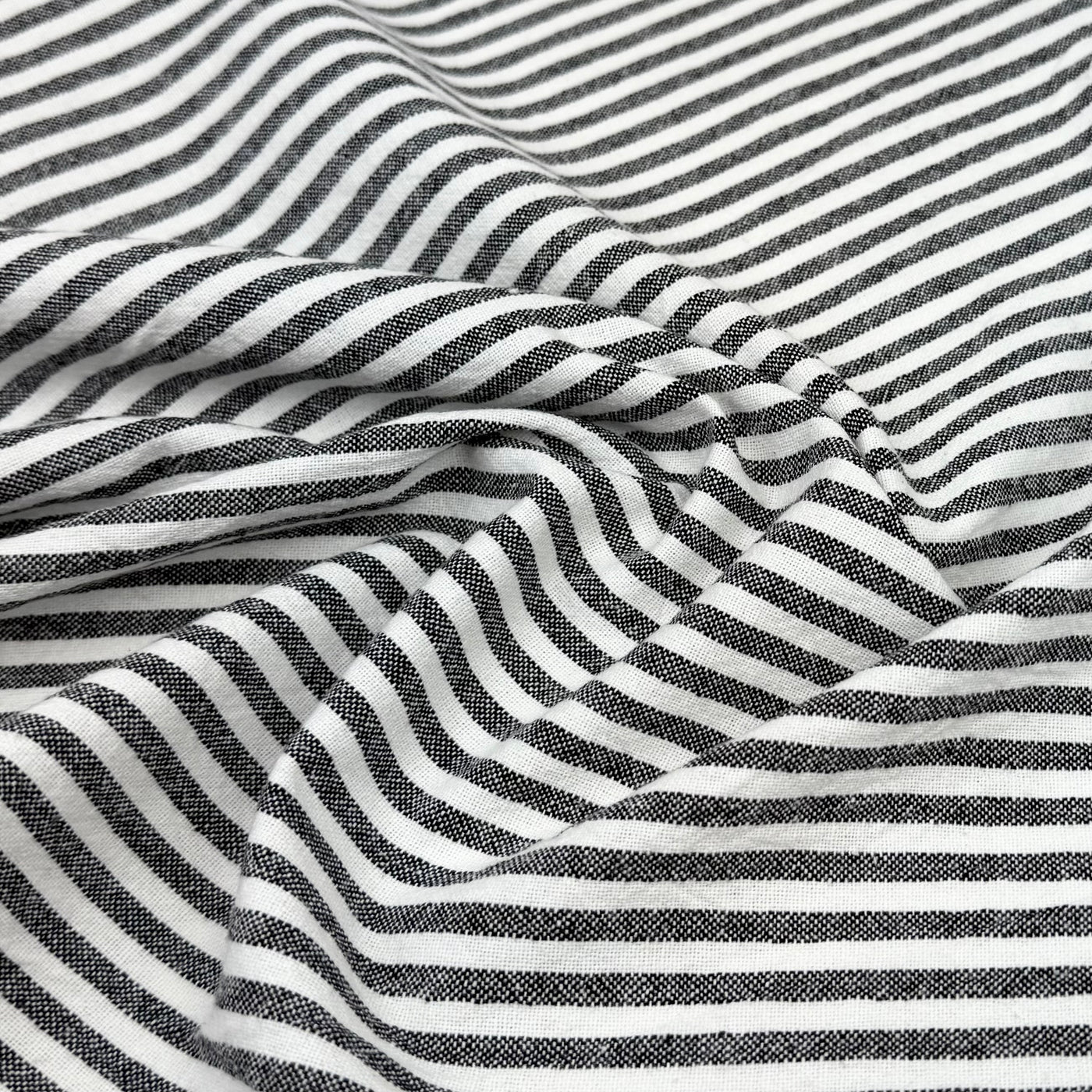 Striped Organic Cotton - Black/White