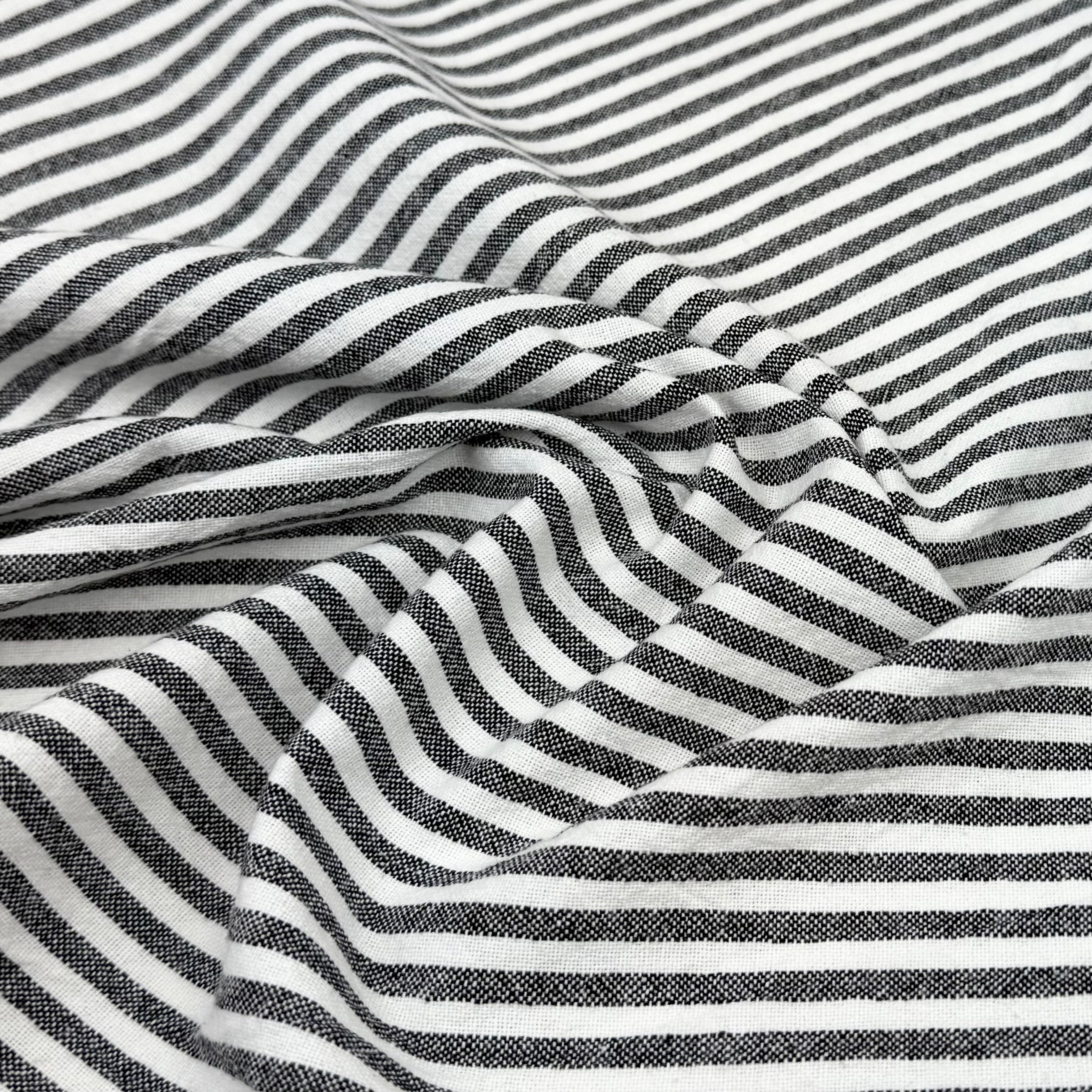 Striped Organic Cotton - Black/White