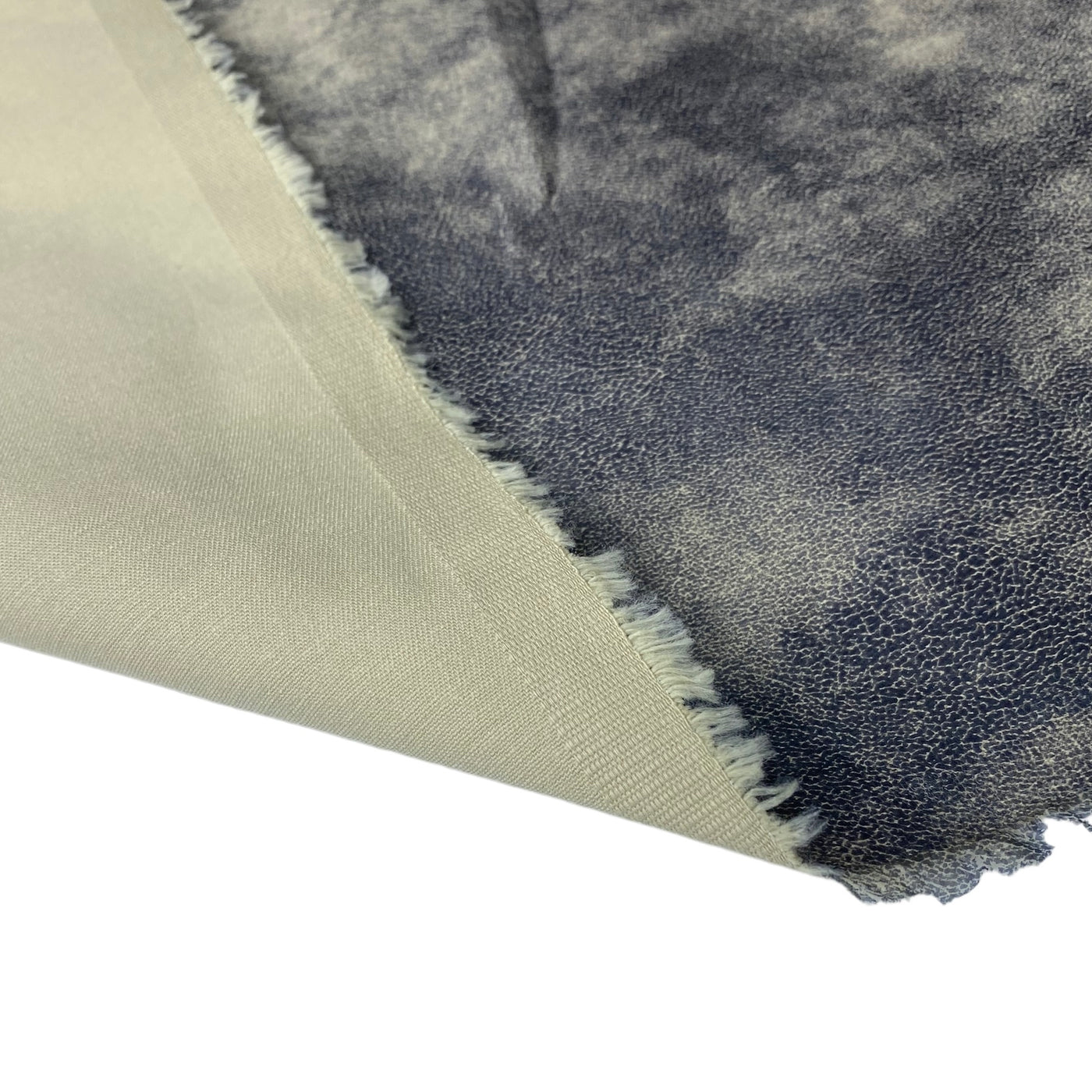 Distressed Coated Stretch Twill Canvas - Sand