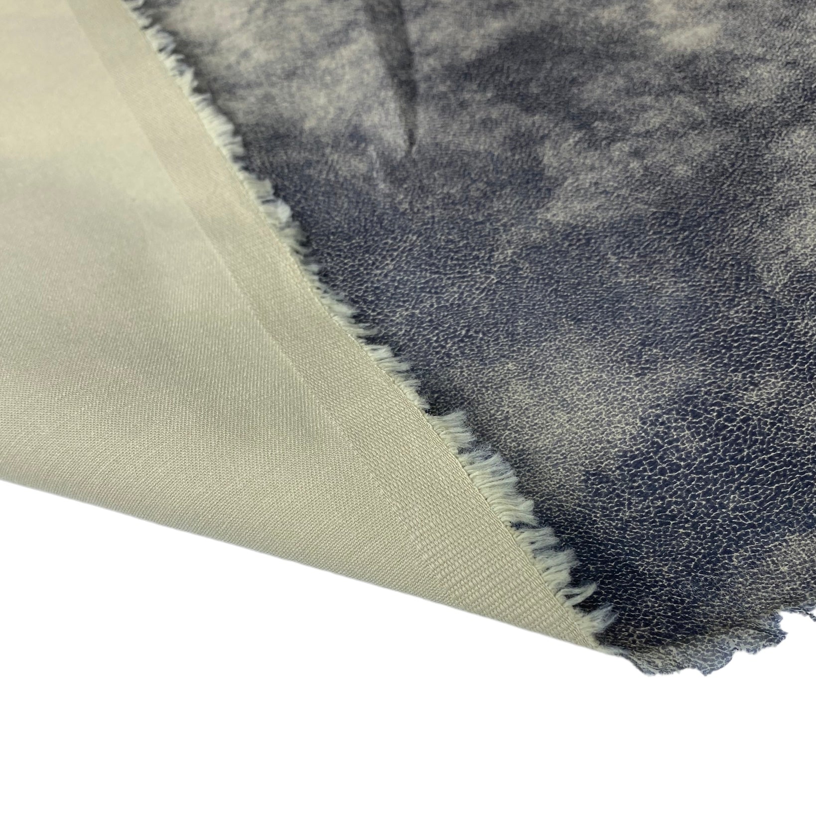 Distressed Coated Stretch Twill Canvas - Sand