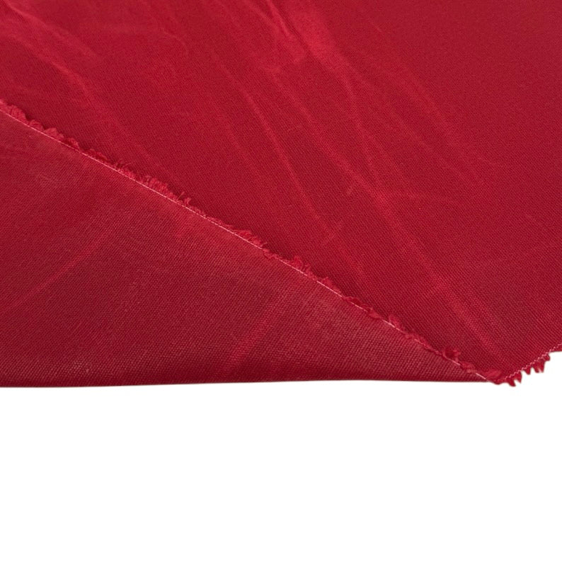 Waxed Cotton Canvas 10oz Beeswax - Red