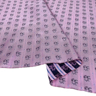 Silk Paisley Jacquard Remnant - Pink/Navy/Light Blue