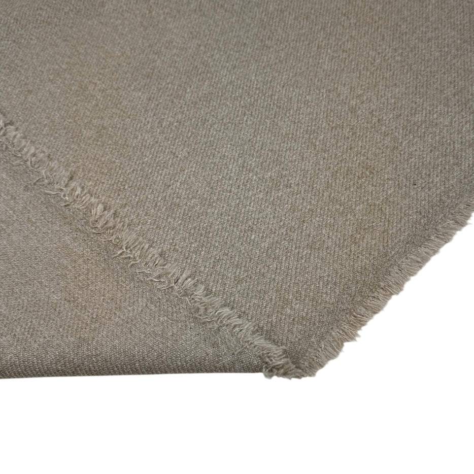 Polyester Diagonal Striped Upholstery Remnant - Greige