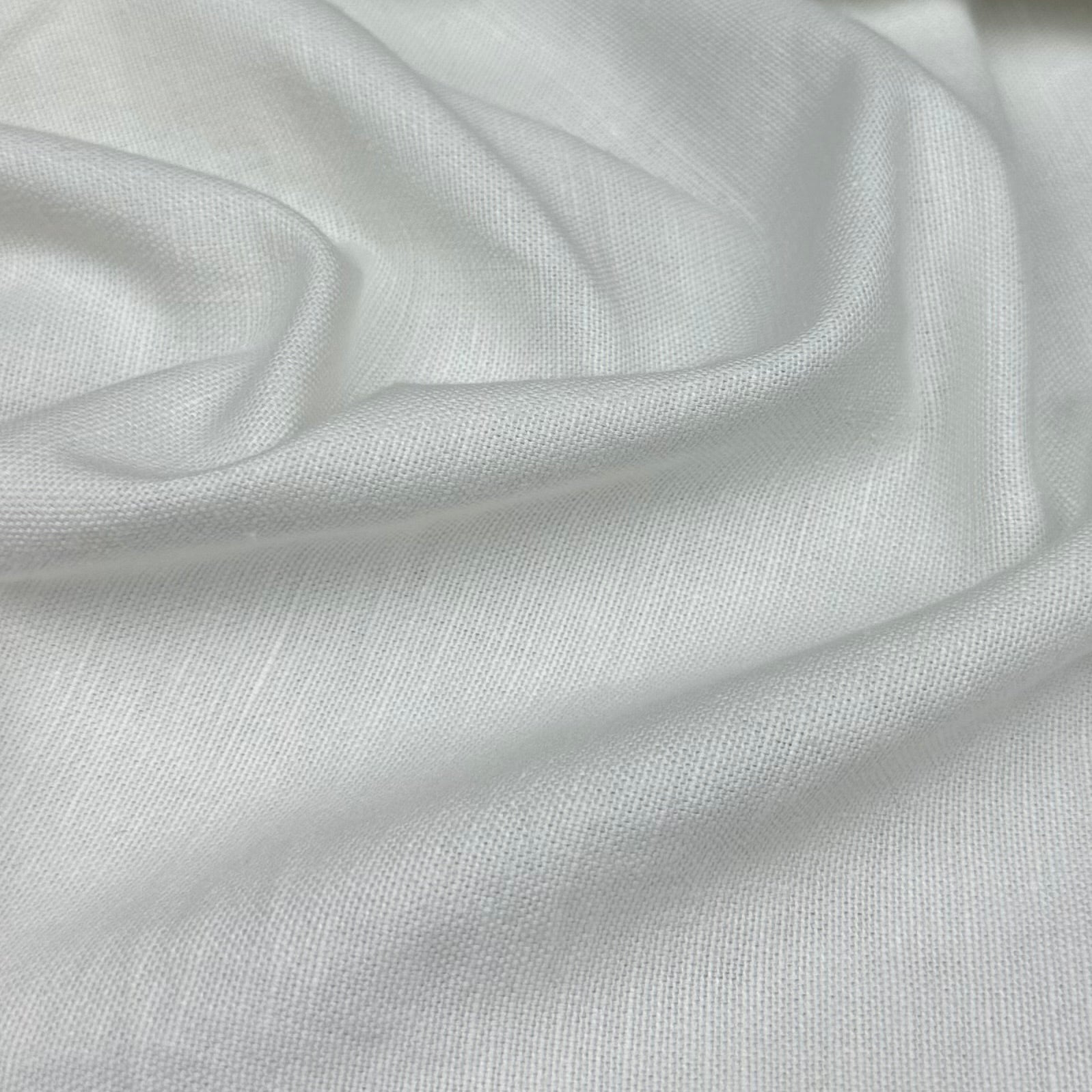 Medium Weight Linen - White