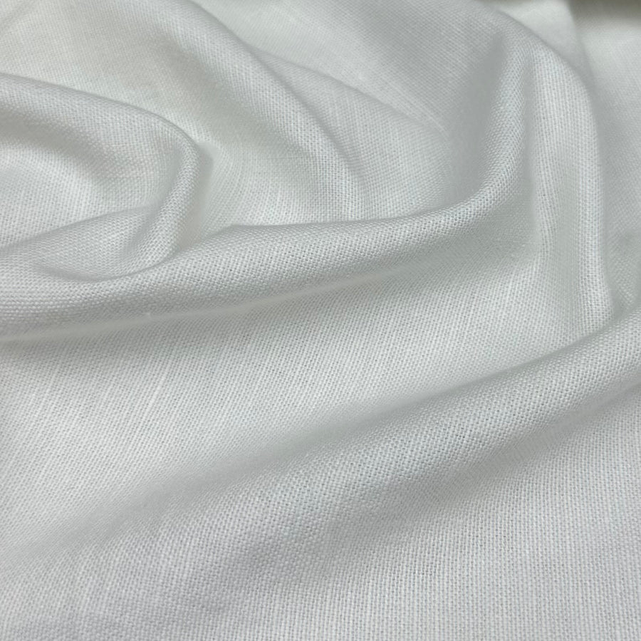 Medium Weight Linen - White