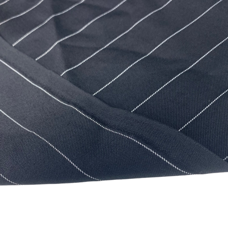 Striped Wool Suiting - Black/White