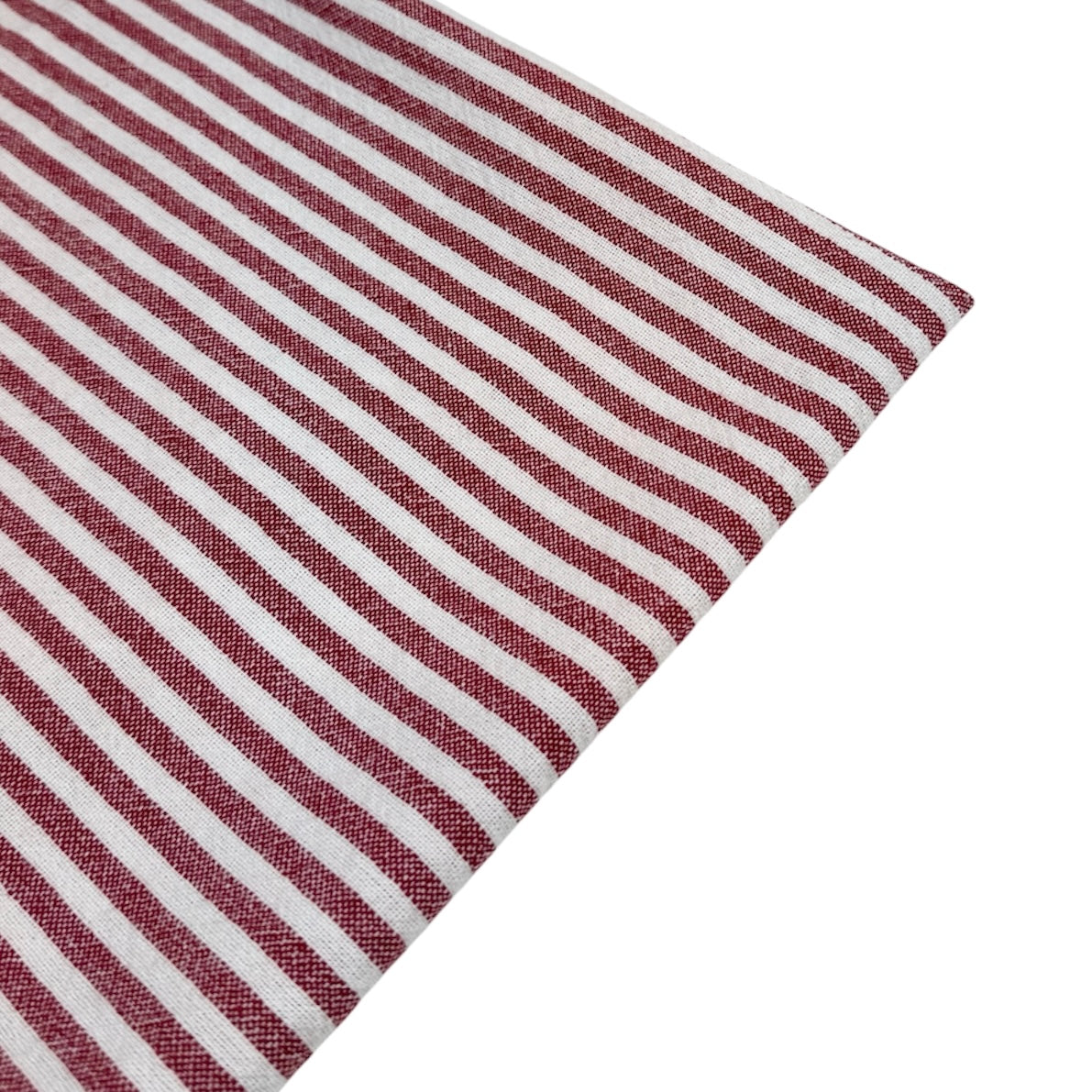Striped Organic Cotton - Red/White